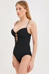 COVERED SWIMSUIT WITH GOLD ACCESSORIES