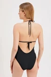 LASER CUT COVERED SWIMSUIT