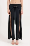 LONG SLIPPED TROUSERS